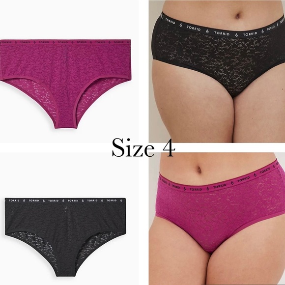 Torrid Cheeky Lace Panty size 4 bundle - Picture 1 of 7
